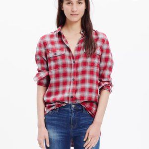 EUC! Madewell Ex-Boyfriend Shirt in Fairfax Plaid